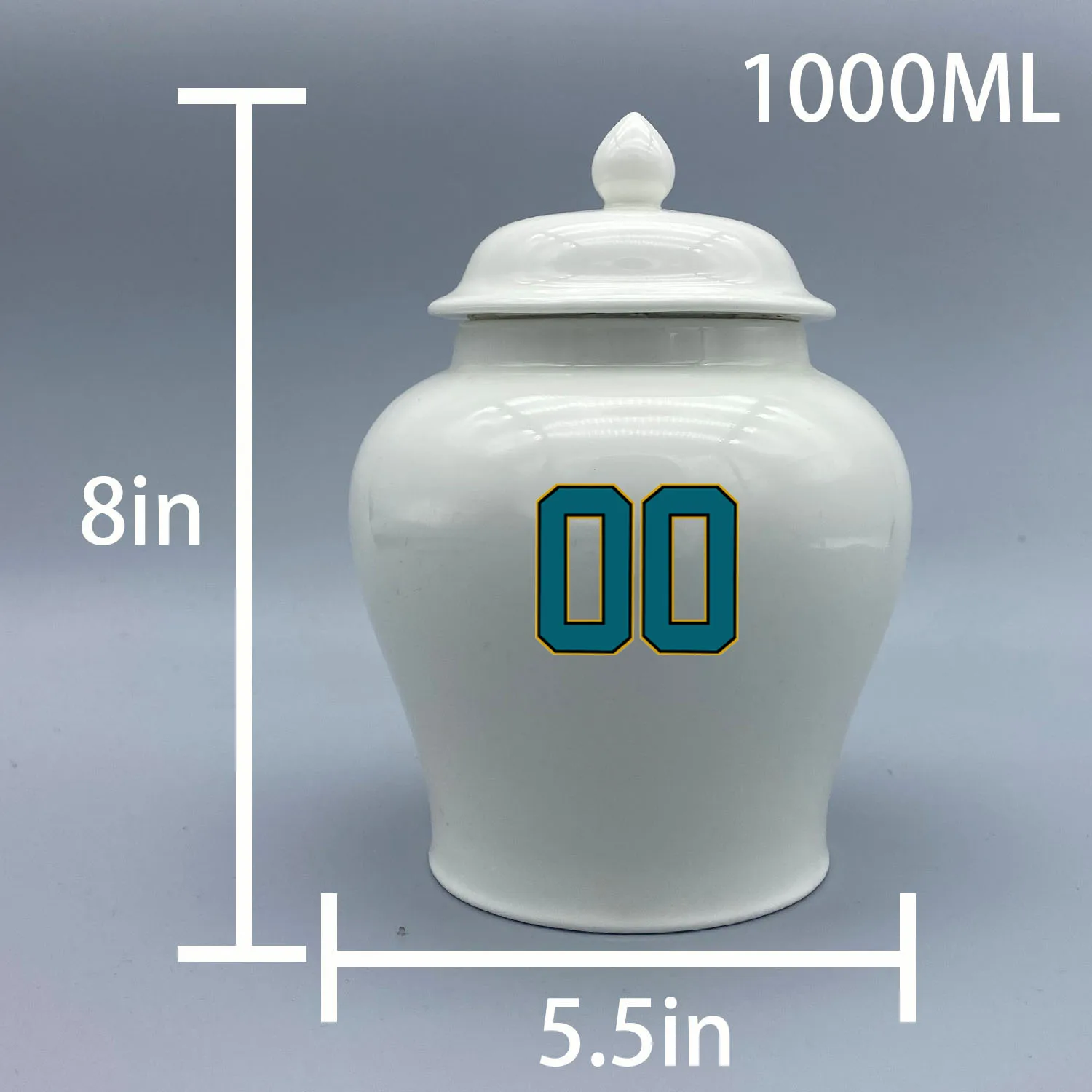 Medium Urn for Jacksonville Jaguars-themed Logo Urn.Please send me the customize information-name/date and number on the urn