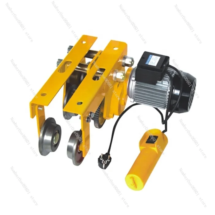 Electric Winch 220v Mini Wire Rope Hoist 1p  500kg Small 12V        with Motorized Trolley