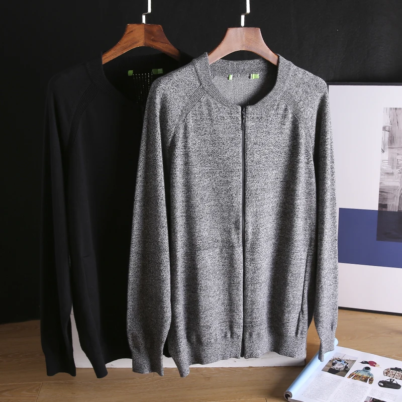 

Sli Knitted Long Sve Open Cardigan Men's Faionable Autumn New Arrival Slim Fit round Ne Color Casual Wear