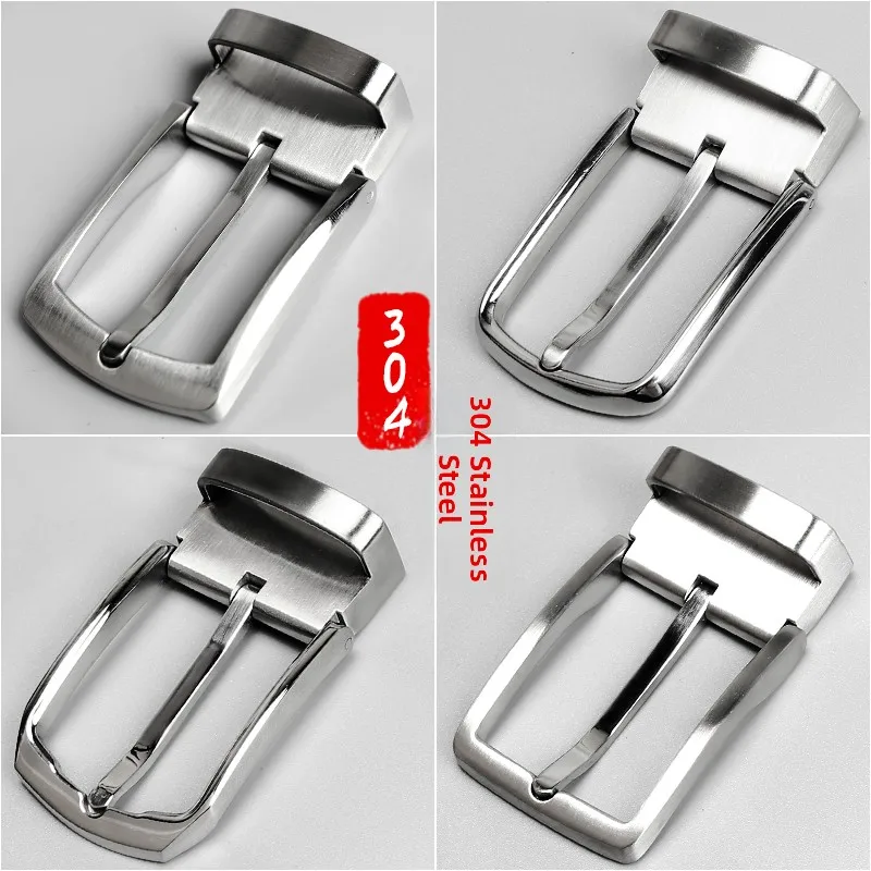 New 304 Stainless Steel Belt Buckle Business Waist Belt Pin Buckle Accessories Pants Card Clip 35cm Tail Clip