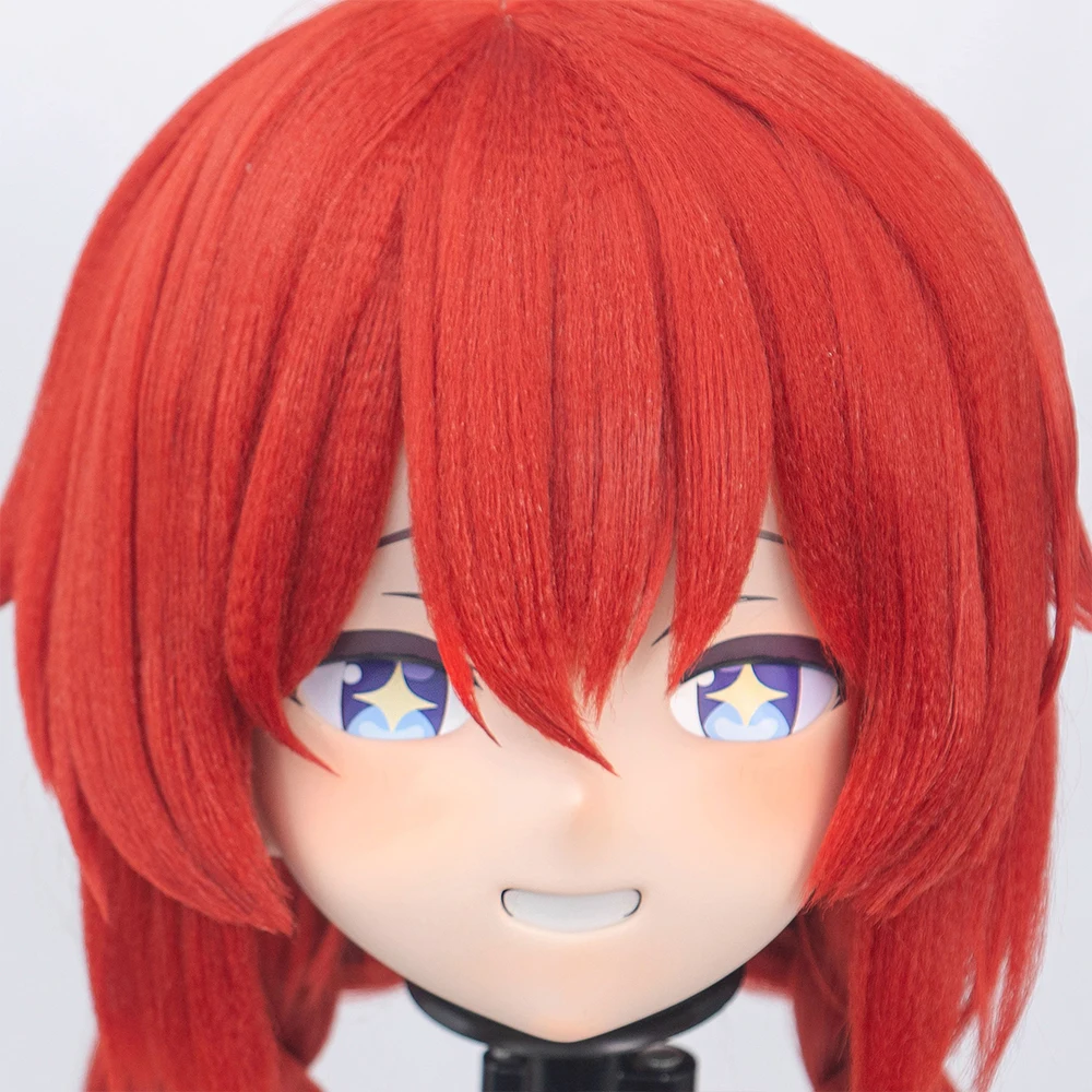 

(MEO381) Customize Handmade Full Head Lockable Crossdress Male to Female Japanese Cartoon Anime Game Character Kigurumi Mask