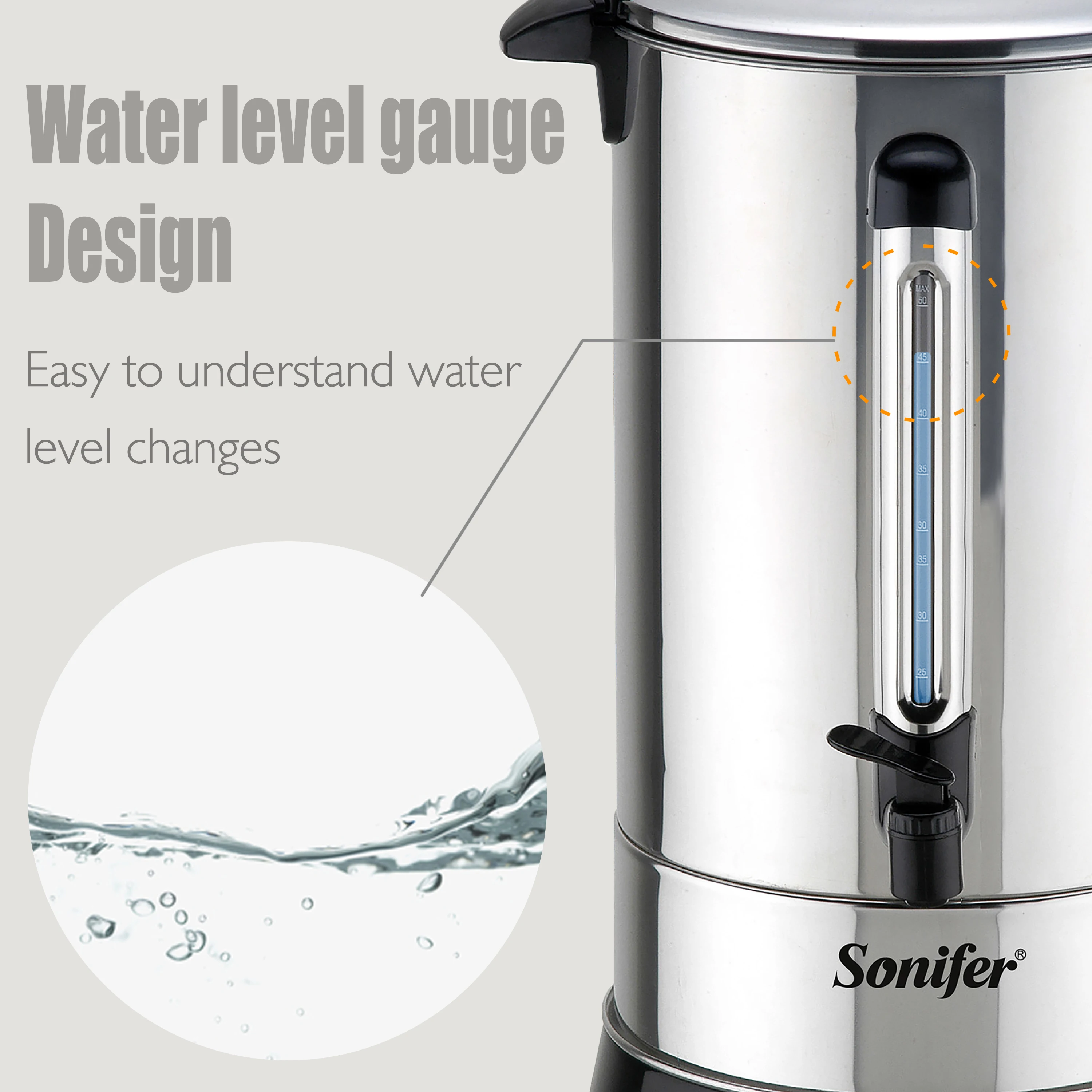 Sonifer 15L Electric Kettle Glass Kitchen Appliances Smart Kettle Whistle Kettle Samovar Tea Thermo Pot Gift SF2074