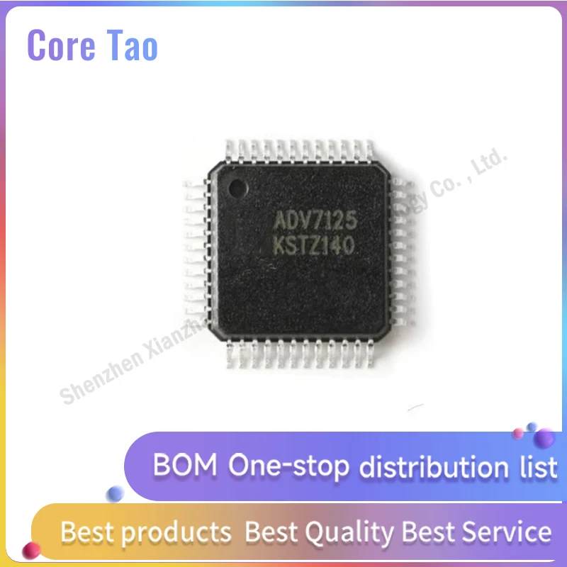 1PCS/LOT  ADV7125KSTZ140 ADV7125KSTZ ADV7125 LQFP48 Digital to analog converter in stock