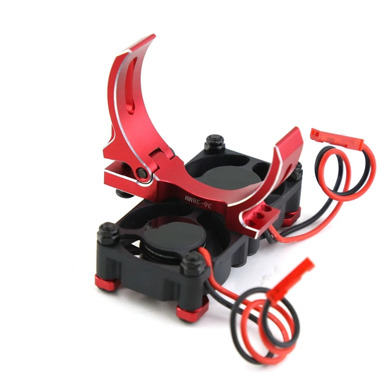 Best-540 550 3650 3660 3670 ventilador de refrigeración del disipador de calor del Motor 36-38Mm Motor para 1/8 1/10 RC coche Axial SCX10 Traxxas TRX4 Tamiya