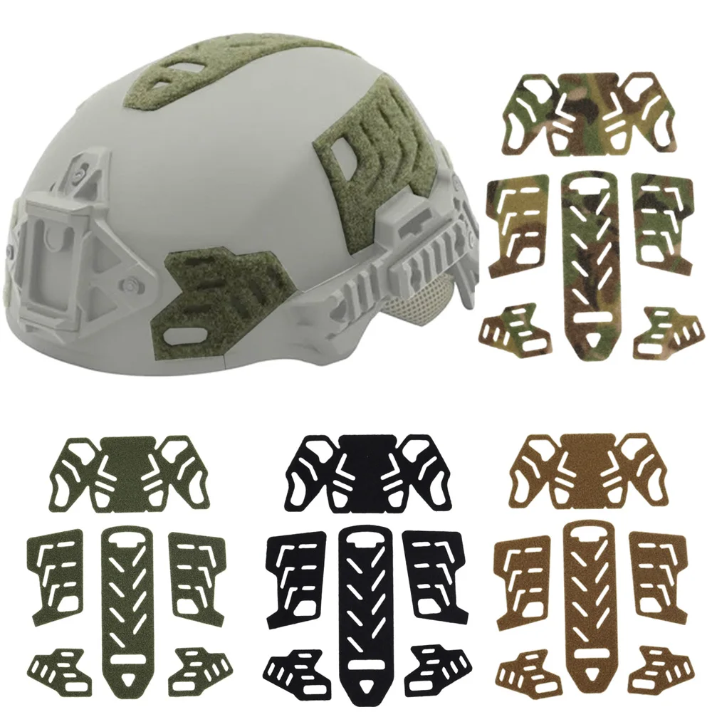 6pcs/lot Wendy Helmet Magic Sticker Patches Hook and Loop Fastener Sticky Helmet Accessories Hunting Airsoft Helmet Gear