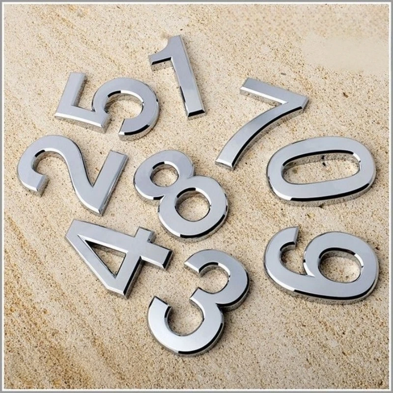 ملصقات سيارة ثلاثية الأبعاد ملصقات سيارة مزخرفة معدنية مخصصة يمكنك صنعها بنفسك تعديلات الحروف والأرقام لألواح الذيل الخلفية لجسم السيارة