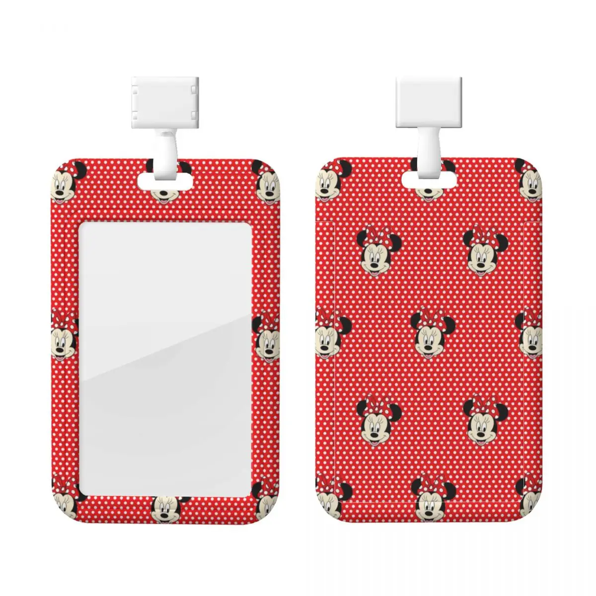 

Custom Funny Minnie Mouse Card Badge Holder Card Holder Men Women Neck Strap ID Credential Holder For Nurse