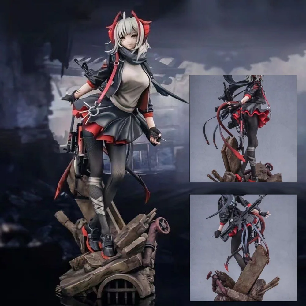 

28cm Arknights Game W Armed Beauty Girl Action Figurine Kawaii Girl Anime Model Toys Desktop Decoration Child Birthday Toy Gifts