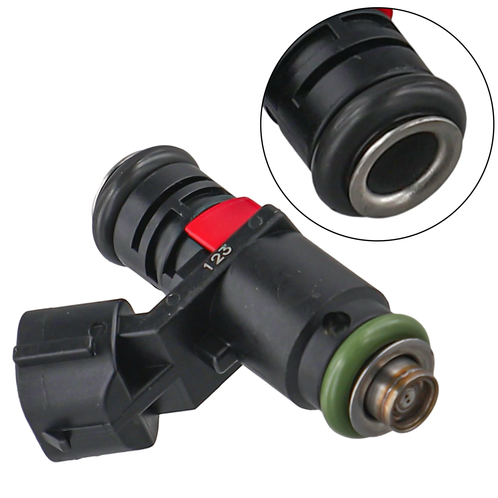 03E906031C Injector Petrol Fuel Injector Engine Repair Black Easy Installation Enhanced Fuel Efficiency For Seat