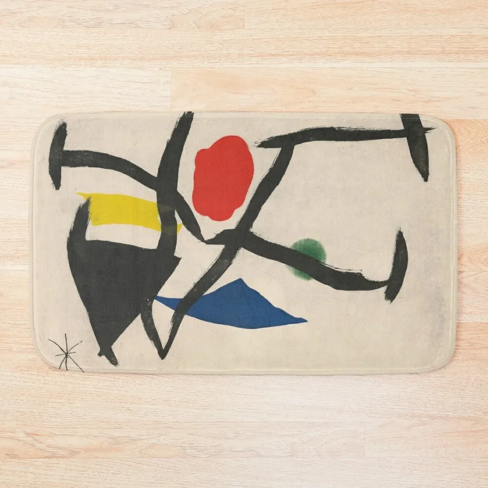 

Joan Miro Cantic del Sol Bath Mat Bathroom Carpet Set Carpet Anti Slip Mat