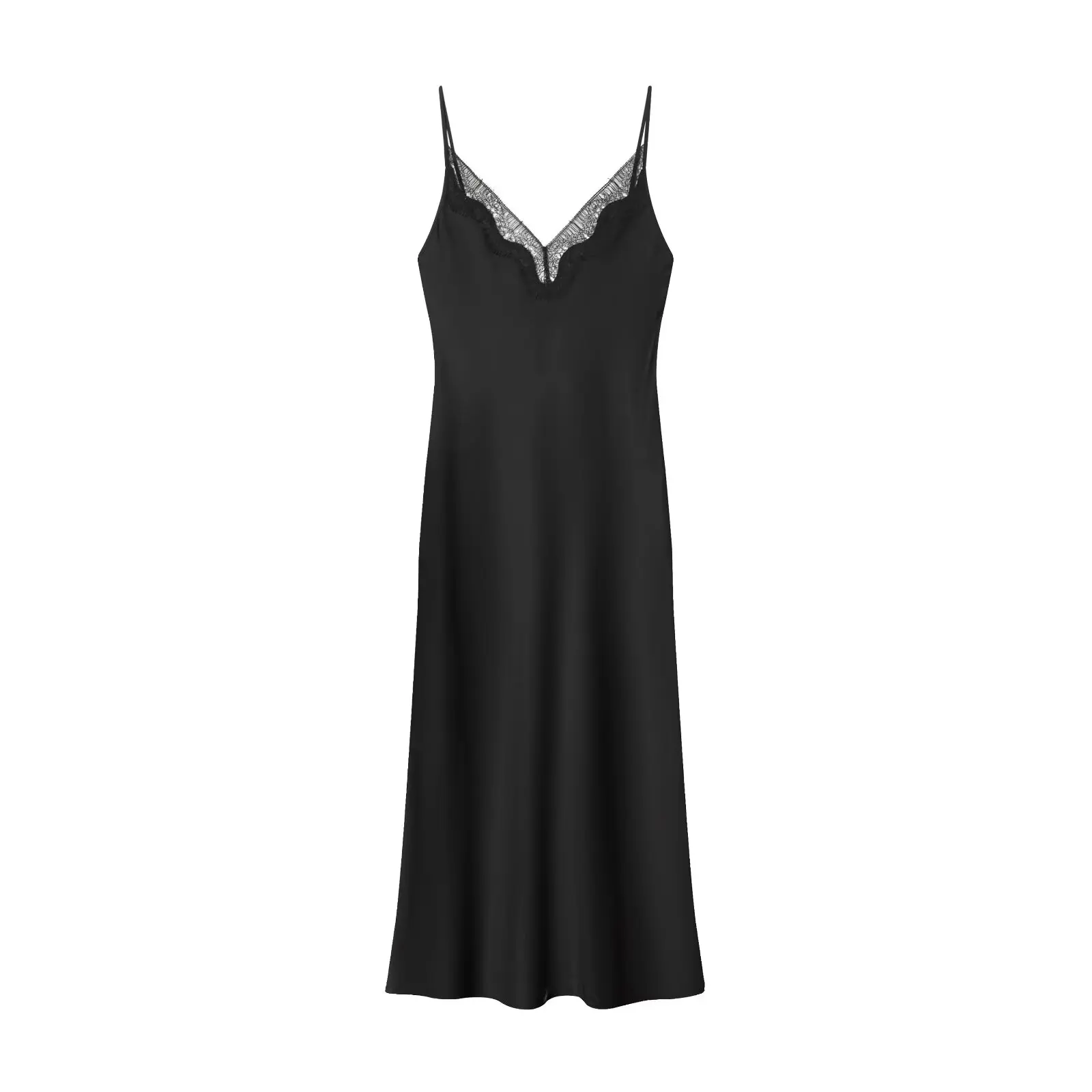 Ele Lace Splice Bal V-ne Svel Dr Faion Feminino Outono Novo Sle Drapeado Vestido Casual Desgaste Tecido de Poliéster