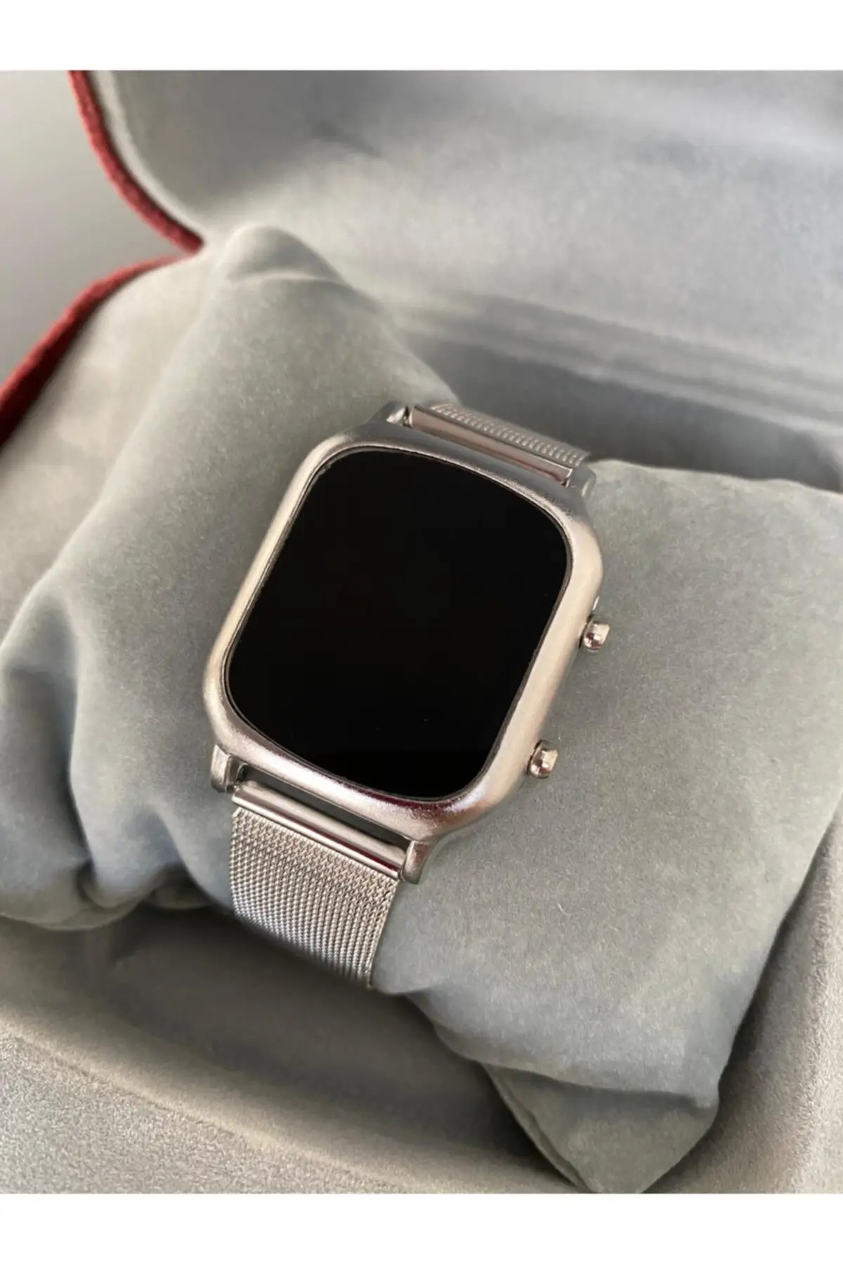 Reloj de pulsera Digital Unisex, Color plateado