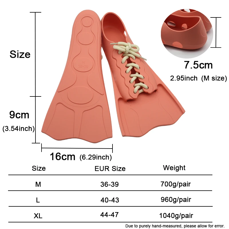 

Professional Silicone Short Diving Fins for Adult – Anti - Slip Summer Tourism Diving Frog Shoes – Ideal for Swimming & Snorke