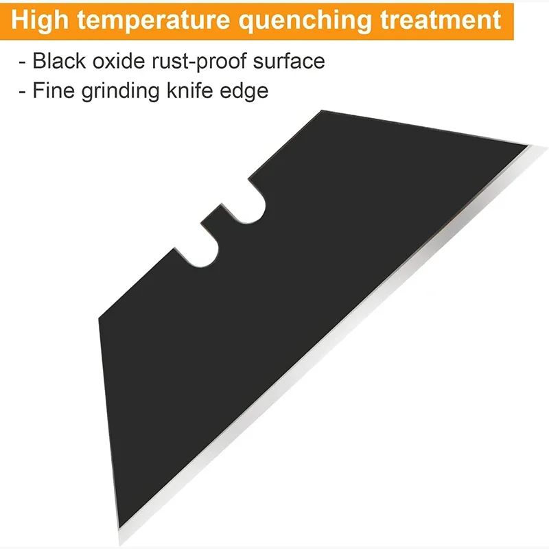 10/30/50Pcs Trapezoid Utility Knife Blades Set Steel Material DIY Art Craft Special Cutter Replacement Tool