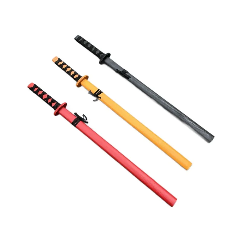 Espada samurai de 54cm/21,26 polegadas, pintura katana, adereços, periféricos de cosplay, madeira com bainha, treinamento, ornamentos colecionáveis, artesanato