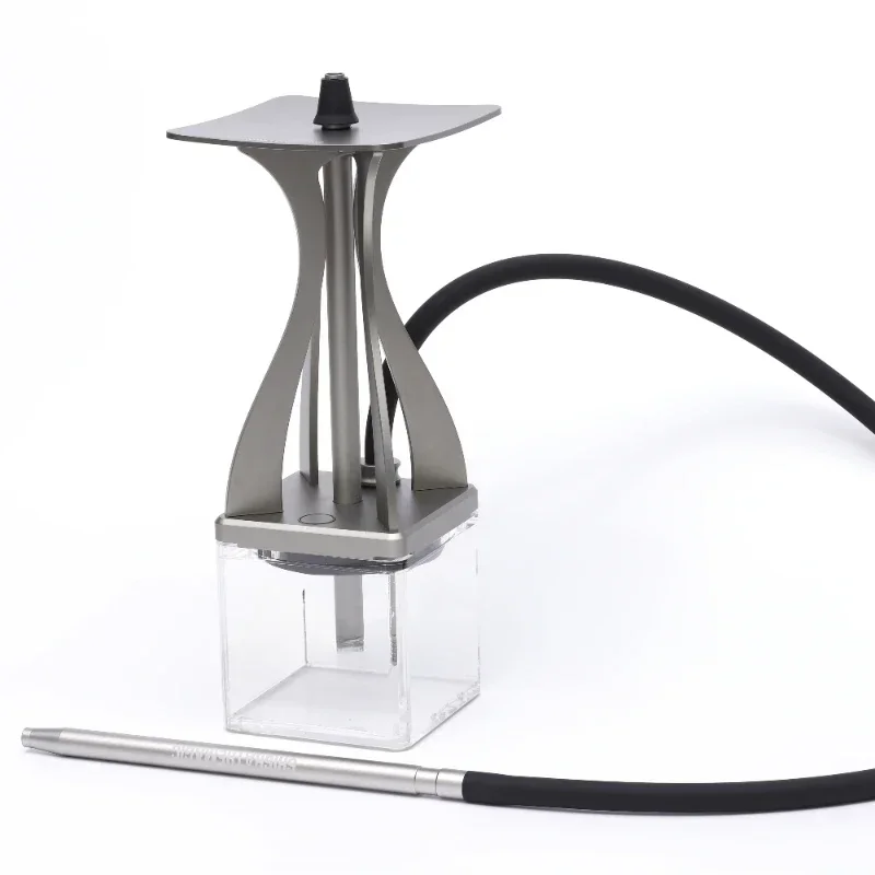 Acrylic Aluminum Portable Hookah Mini Acrylic Hookah with Carrying Bag