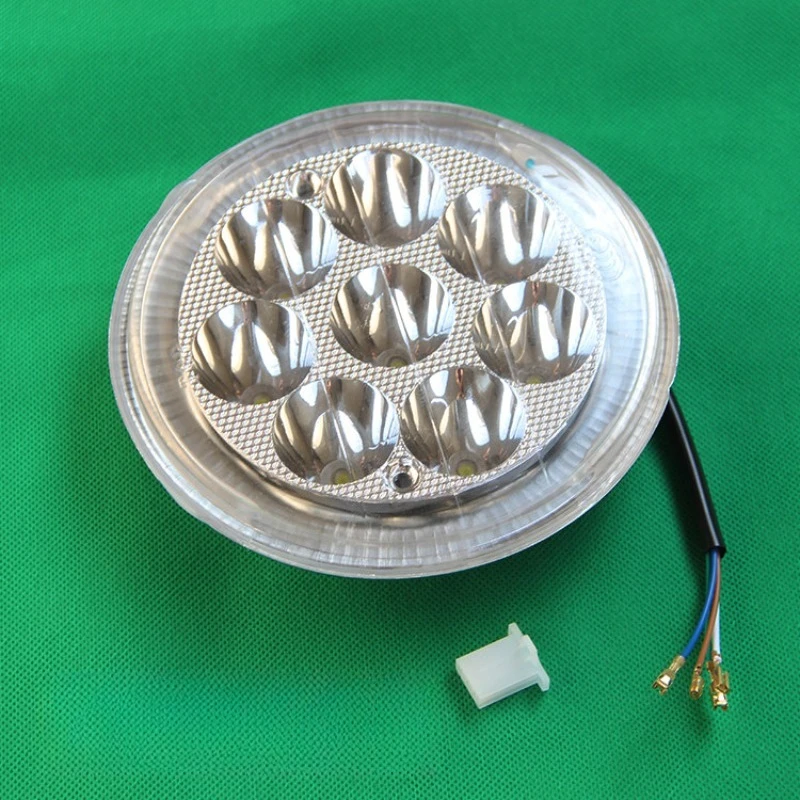 Applicable To The Big Prince CM125 Round Eight-bead LED Headlight, Tianjian EN Motorcycle High-brightness White 7-inch Headlight