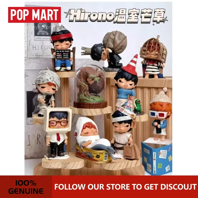 

Pop Mart Hirono Greenhouse Miscanthus Blind Box Adorable Action Figure Ornament Home Office Decor Collectible Gift For Fans