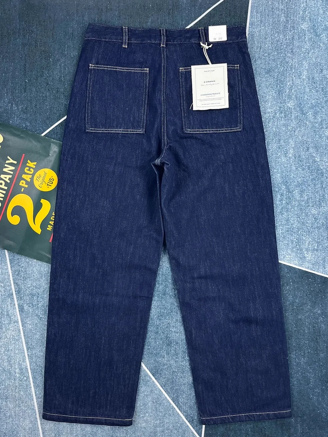 

Мужские джинсы в стиле ретро, оригинального американского цвета, свободного прямого кроя, синие, повседневные, длинные, широкие штанины, дышащие, удобные, из хлопка...