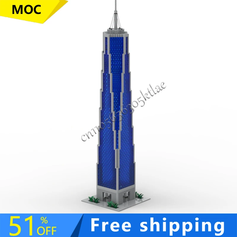 

3911 деталей MOC: Модульный конструктор «Торговая башня» для самостоятельной сборки, развивающие строительные блоки, игрушки, подарки на день рождения для детей