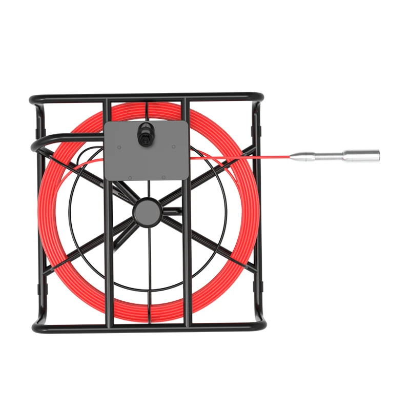 512Hz Self-leveling 23mm  40m Pushrod Pipe Drain Endoscope Sewer Downhole Inspection System