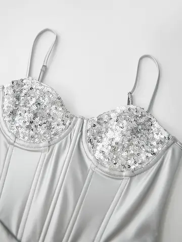 8 best sales चमकदार बॉडीसूट - №2