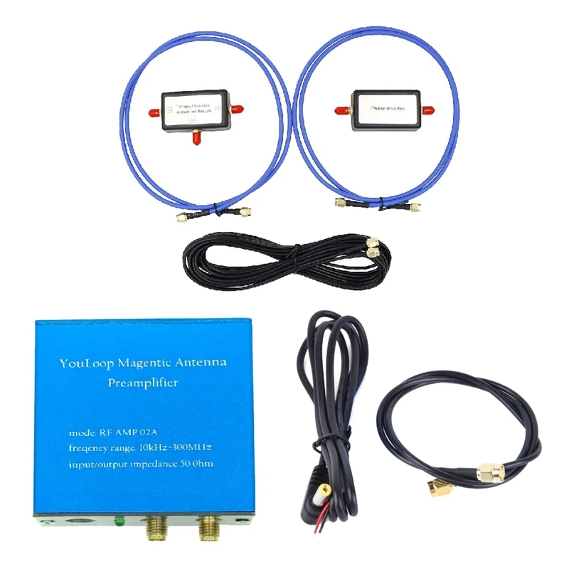 Banda Larga Magnética Passiva Portátil 250mw da Baixa Perda da Antena Magnética de Youloop para o hf e o Vhf Jogo Masculino de Sma