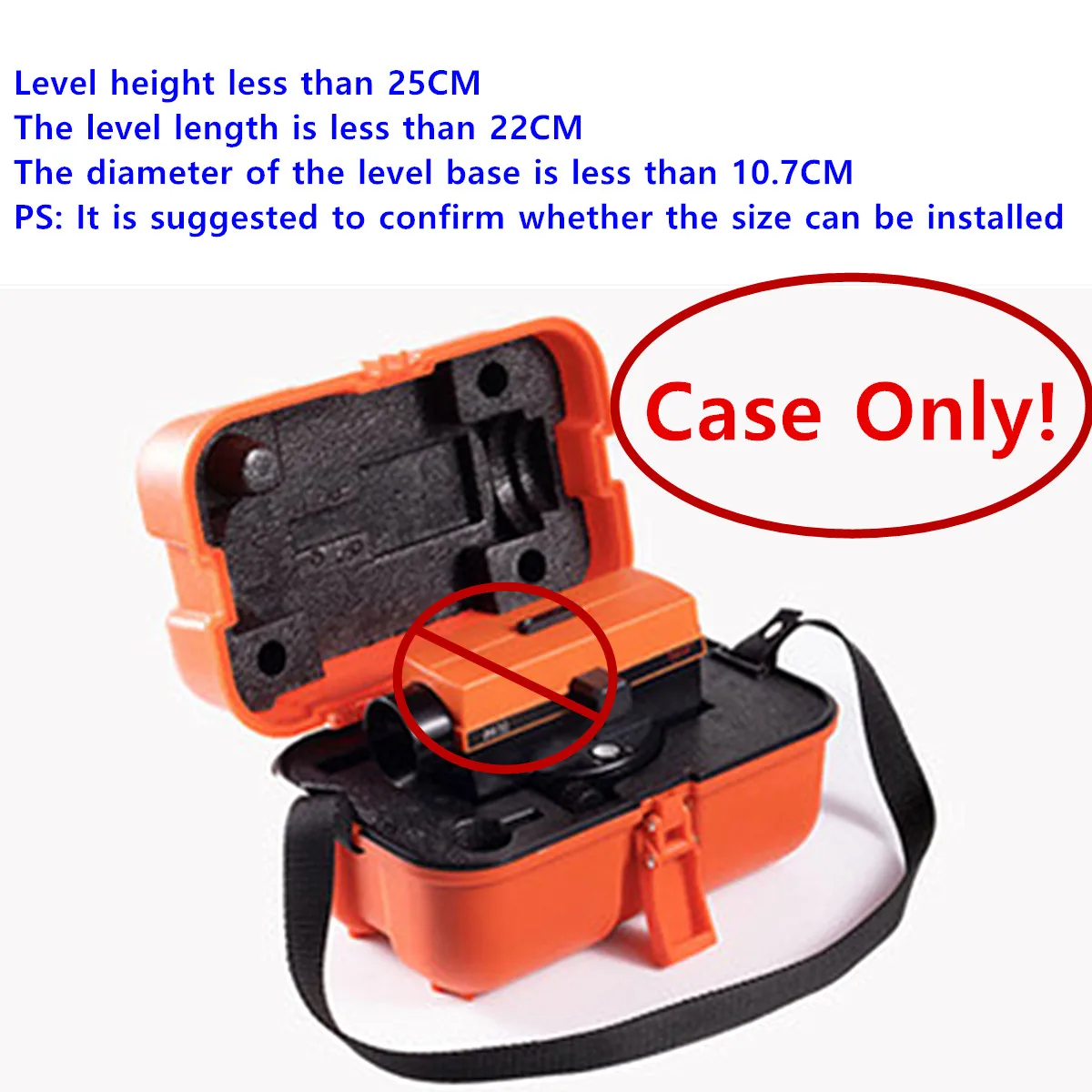 Level Case Portable Universal Level Box Plastic Instrument Case 1Piece