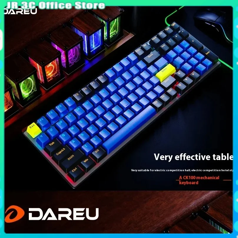 Dareu Ck100pro E-Sports Office Hot-Swappable Blue Axis Optical Mechanical Keyboard Axis Game Waterproof Infrared Axis  Keyboard