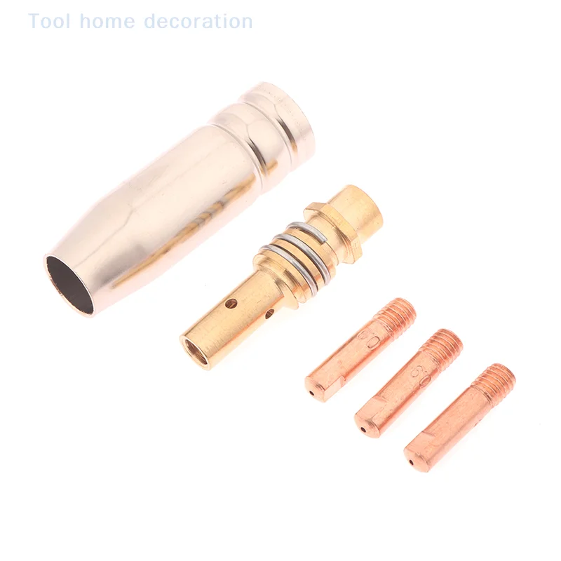 5pcs MB15AK MIG Welding Contact Tip 0.6mm 0.8mm 0.9mm 1.0mm 1.2mm Protective Nozzle For Rilon Riland Jasic Welding Supplies
