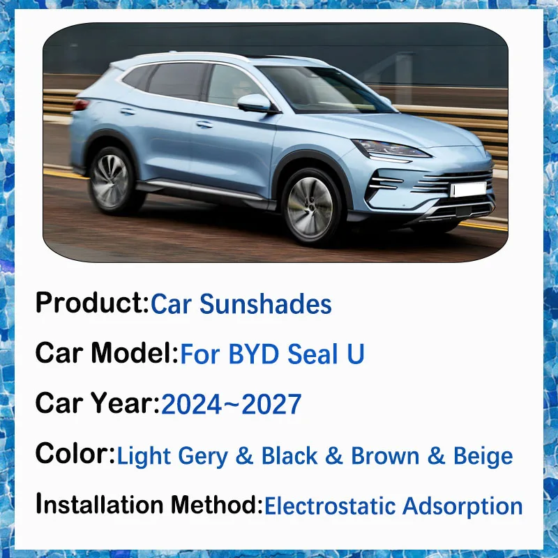 Car Skylight Sunshade For BYD Seal U Sealion 6 Song Plus DM-i EV 2024-2027 Sunscreen Window Visor Pad Sun Shade Auto Accessories