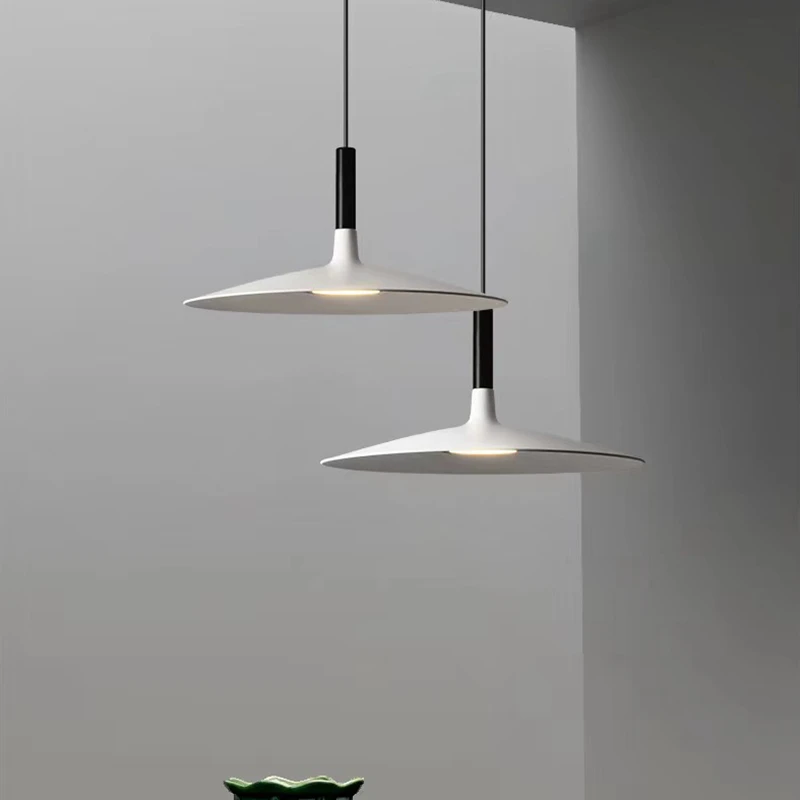 

Minimalist Industrial Wabi Sabi Wind Cement UFO Led Pendant Lights Restaurant Bar Dining Room Home Decor Chandelier Hanging Lamp