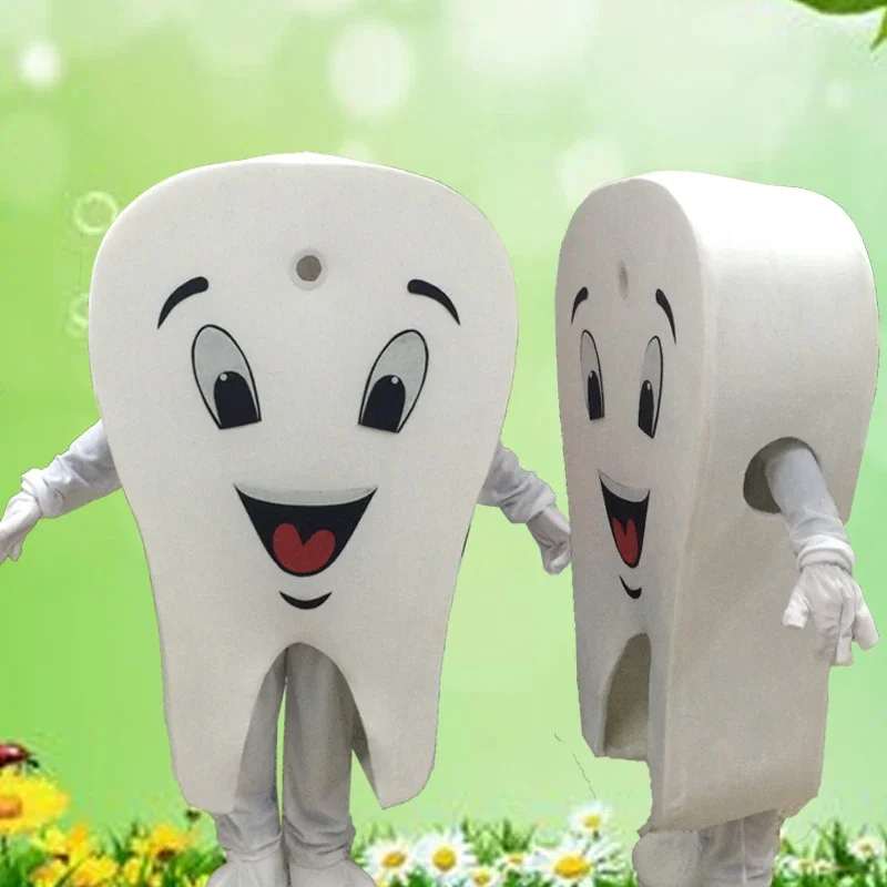 

ChristmasTooth Mascot Costume Cosplay Tooth Plush Mascot Cartoon Birthday Party Halloween Fancy Cosplay Dress Adult Unisex Suit