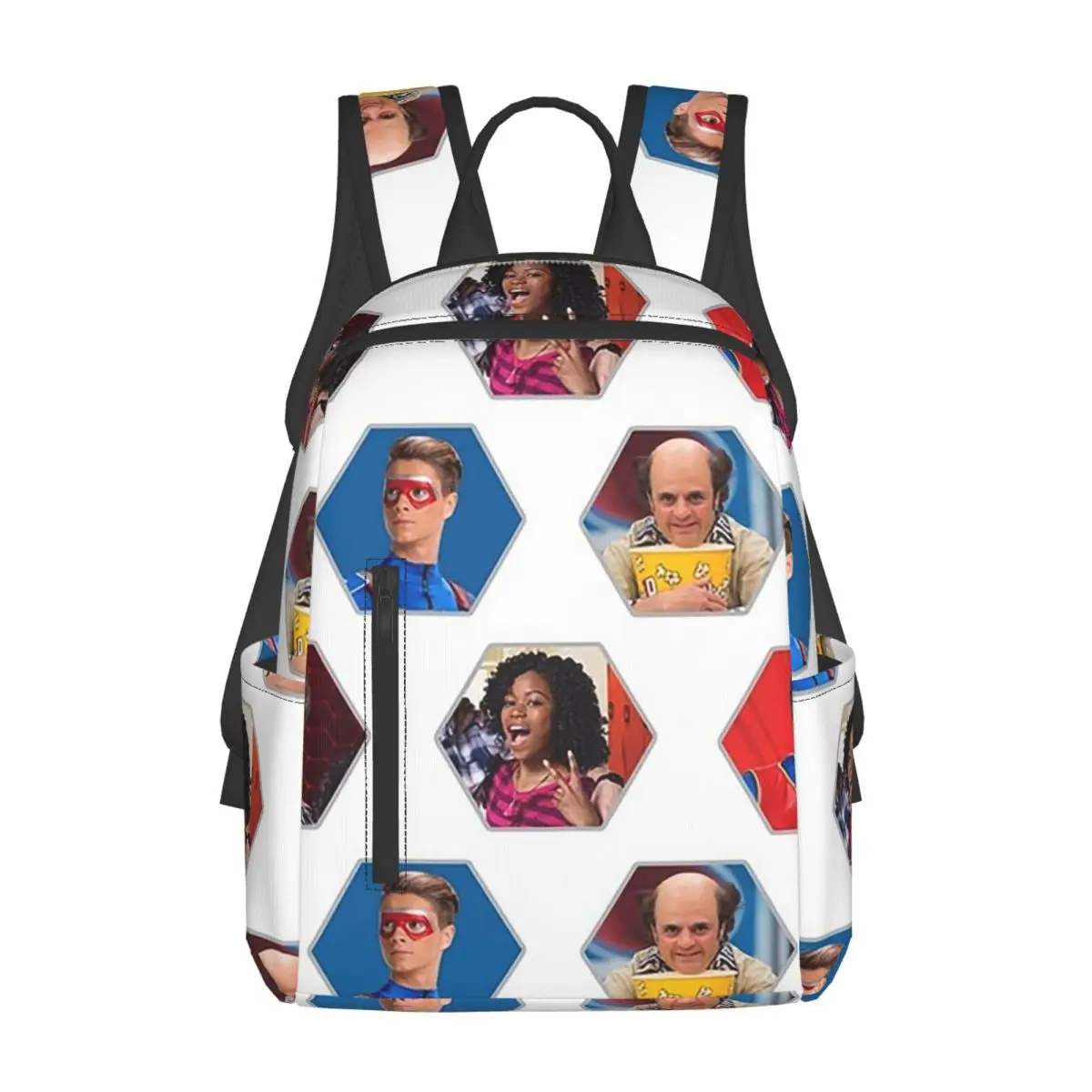

Henry Danger - Hexagon Backpack Daypack Large Capacity Children BookBag School Bag Shoulder Bags for Men Women