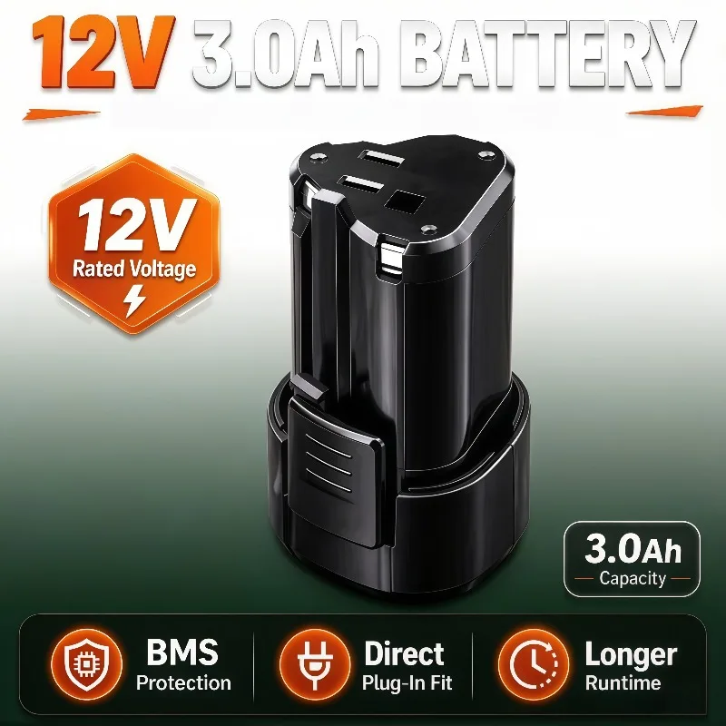 Imported battery cells for WORX 12V 3.0Ah BMS protection board, anti vibration, safe and durable for flight operations