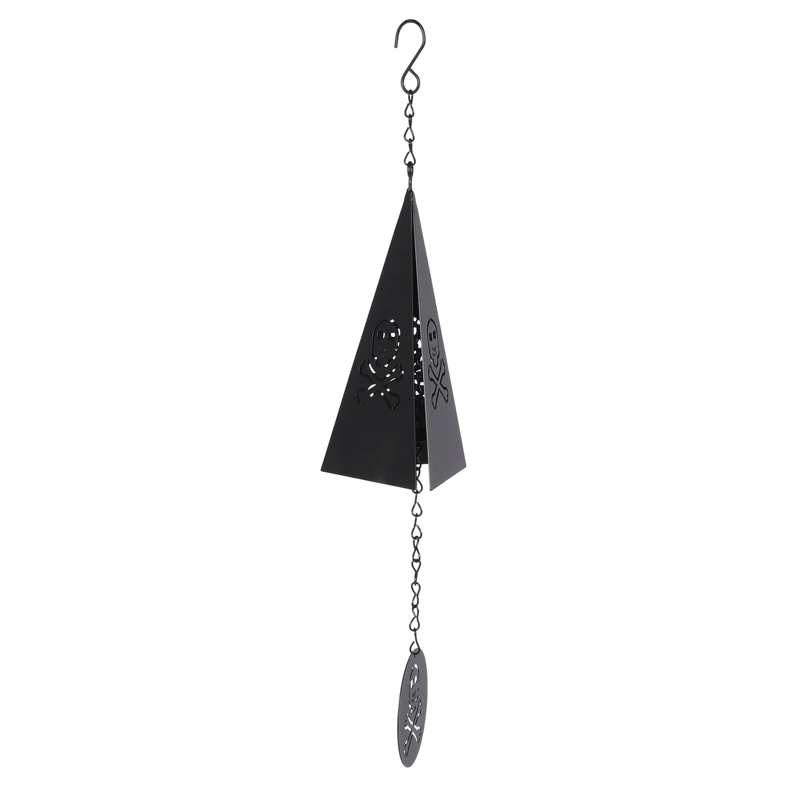

Halloween Iron Chimes Triangle Skull Decorations Creative Hanging Ornament Unique Outdoor Indoor Decoration Festival Craft