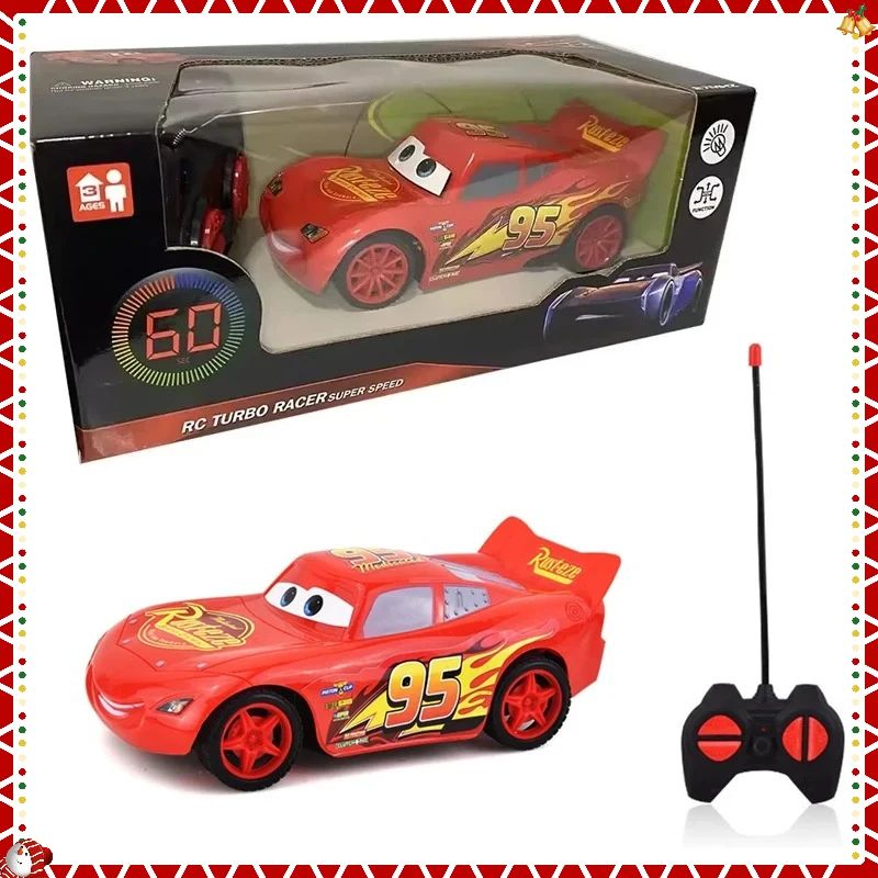 

2025 Disney аниме Pixar Cars 3, электрическая игрушечная машинка с молнией Mcqueen, детская игрушка с дистанционным управлением, имитация гонок, рождественские подарки