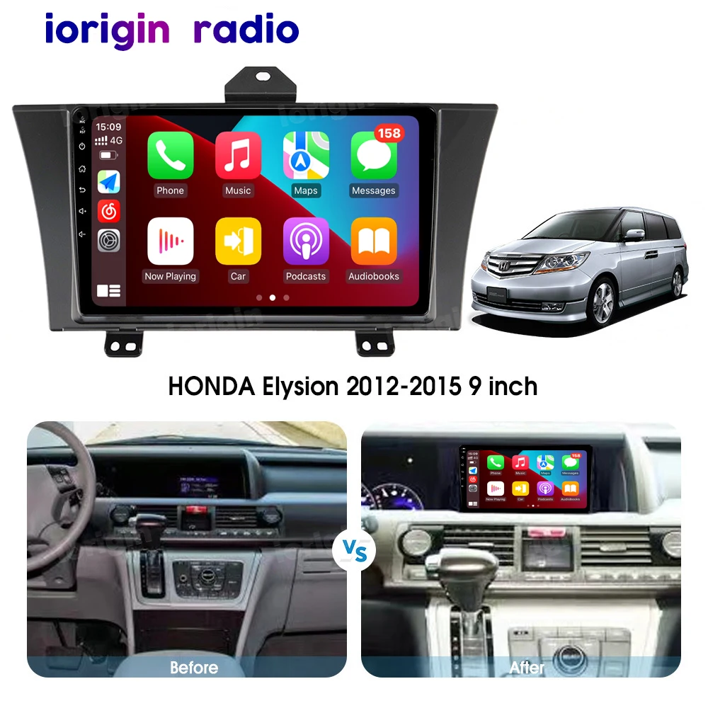 Android 12 For Honda Elysion 2004 2012 2013 2014 2015 Car Radio Multimedia Video Player Navigation stereo GPS DSP Carplay Auto