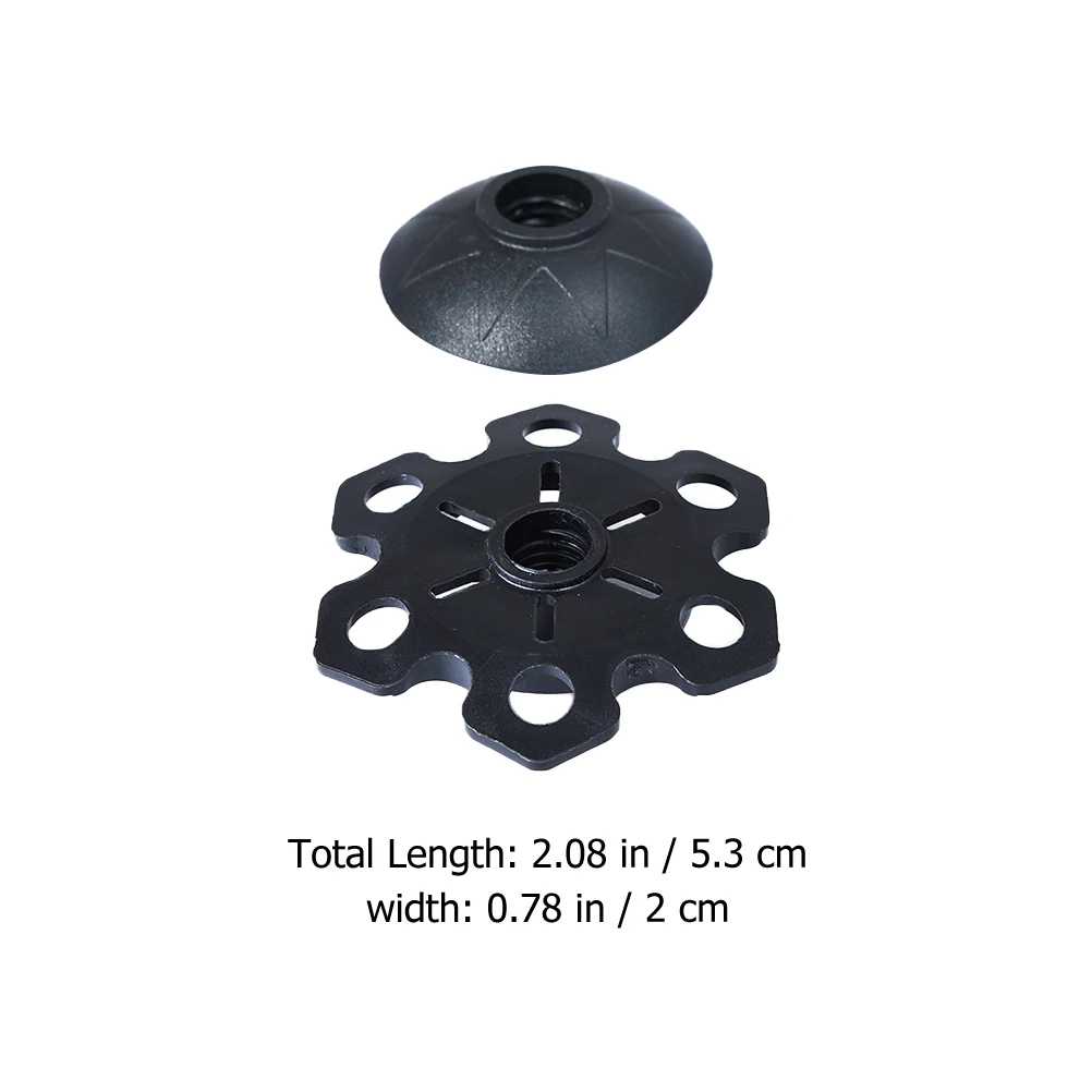 

6pcs Trekking Pole Mud Support Snowflake Disk Tips Protector Boots Lightweight Rubber Hiking Accessories Portable Walking Stick