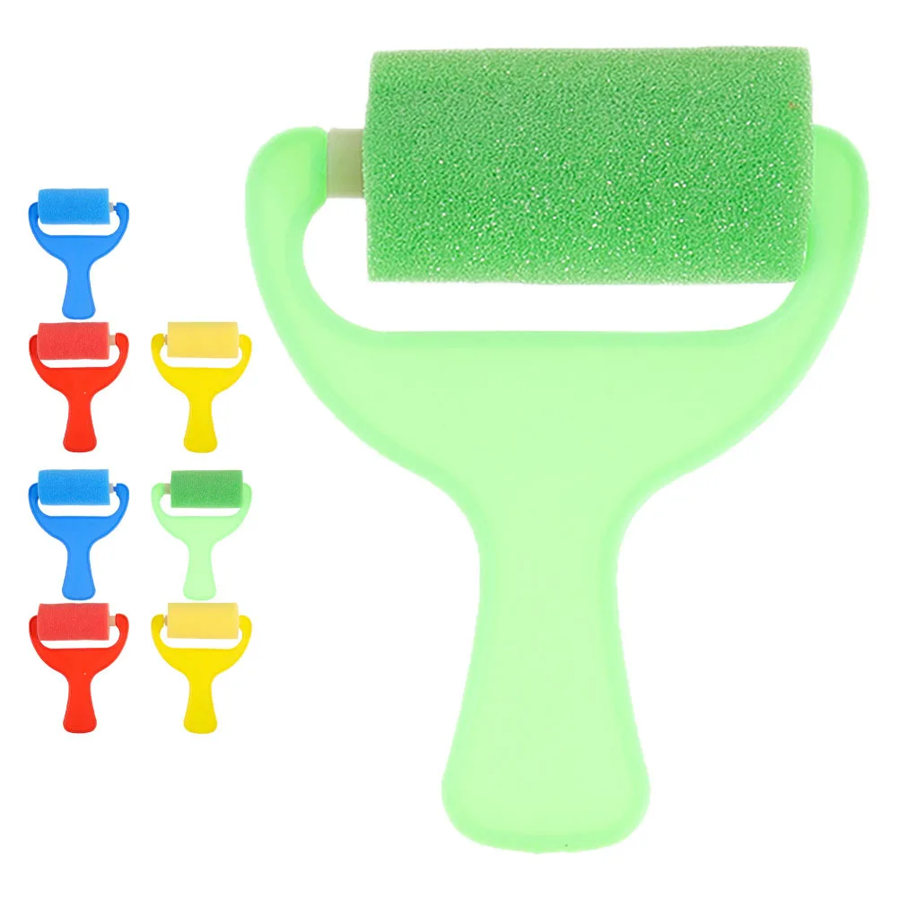 

8Pcs Childrens Sponge Paint Brushes Tools Safe for Art Projects DIY Craft Drawing and Painting Activities Multiple Colors