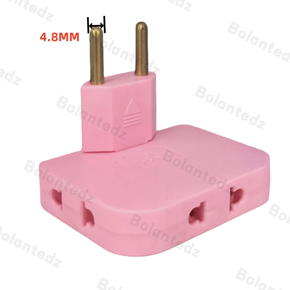 1-to-3 EU Plug Adapter with 180° Rotation 4