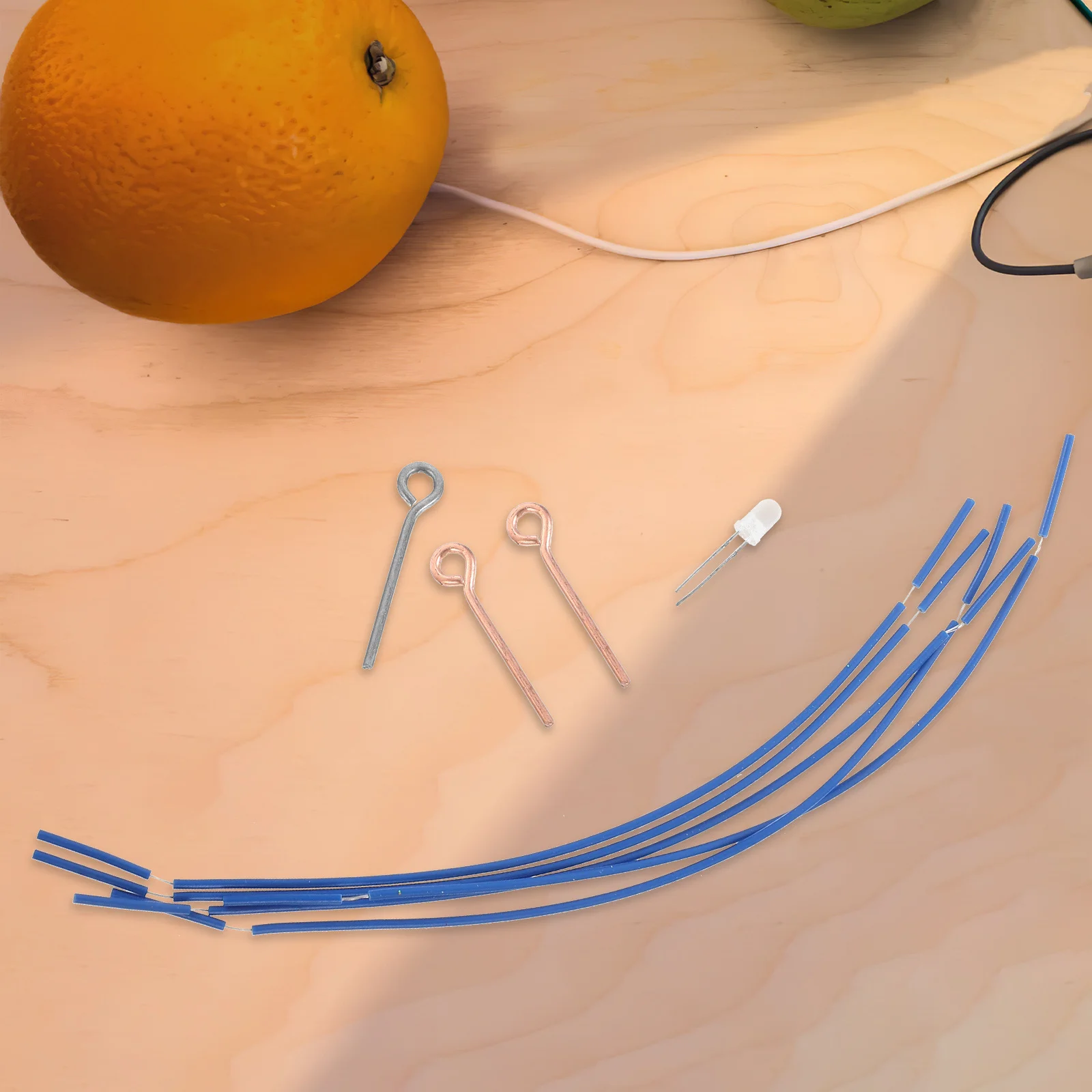 

1Set Fruit Science Experiment Kit Electronic Clock Educational Equipment DIY Science Learning and Experiment Supplies