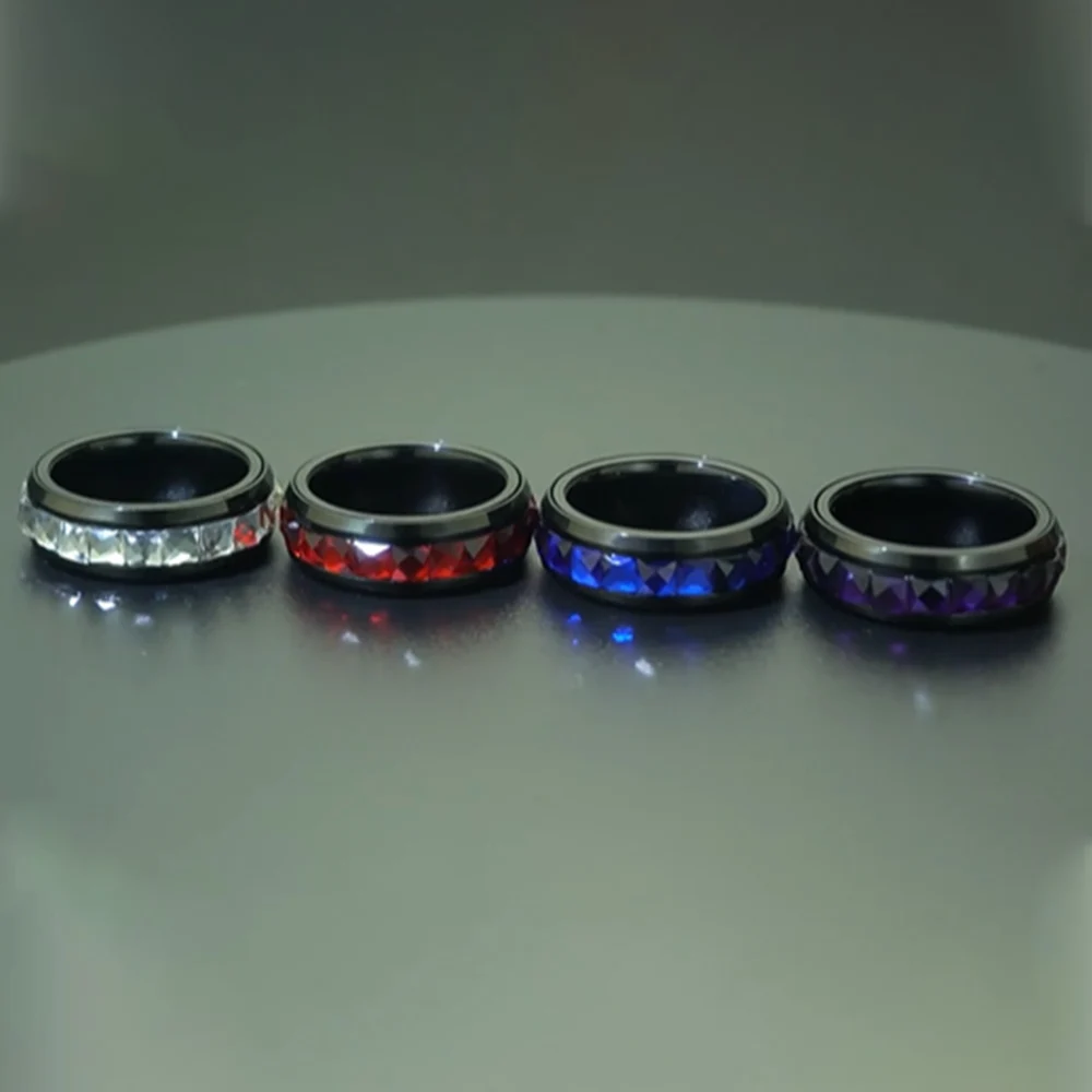 EDC Непоседа-слайдеры, модный аксессуар, кольцо с трещоткой, снятие стресса для взрослых, металлические СДВГ, повседневные кольца-непоседа, Haptic Coin