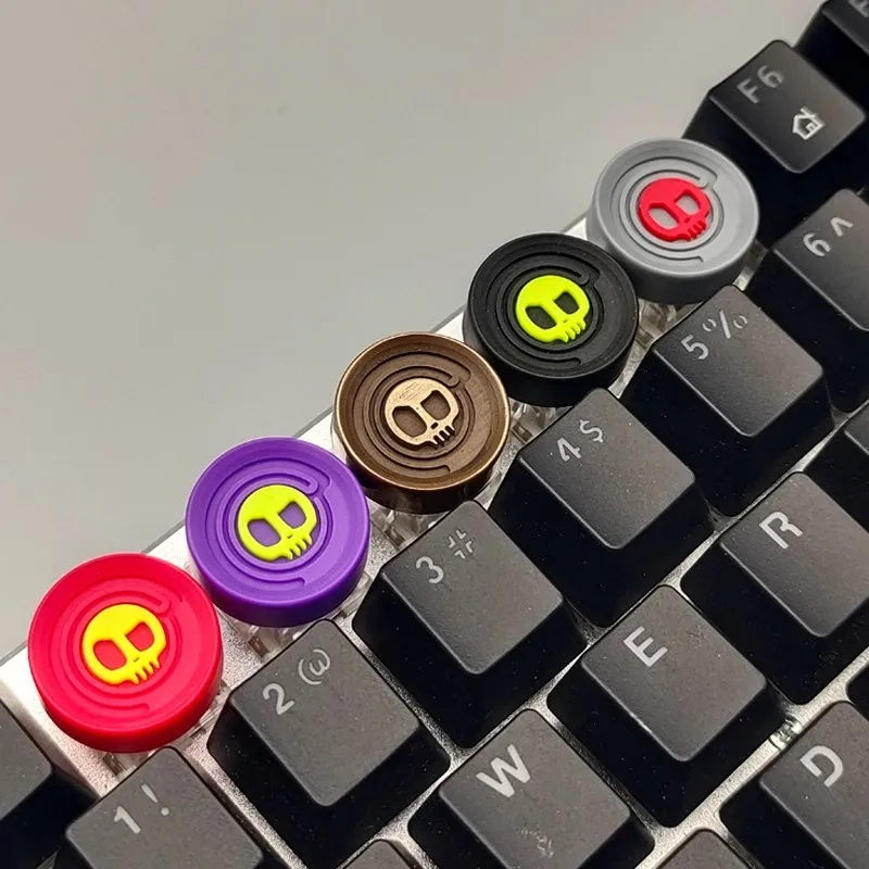 

Skull Round Keycaps Customised Resin Personalised DIY Handmade Original Creativity Keycaps for Mechanical Keyboard Ornaments