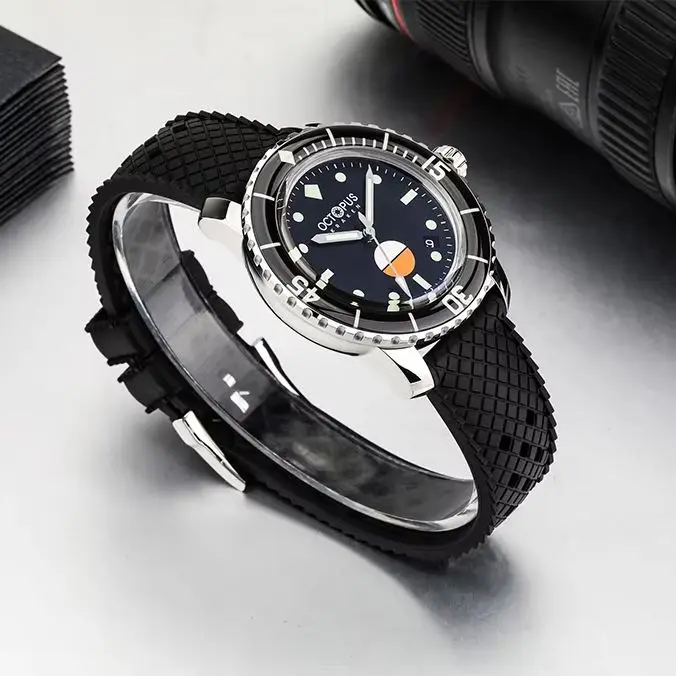 

Мужские автоматические часы Octopus, 40 мм, механические наручные часы для дайвера, 30 бар, водонепроницаемые, 40 мм, C3, светящийся сапфировый безель, PT5000 SW200