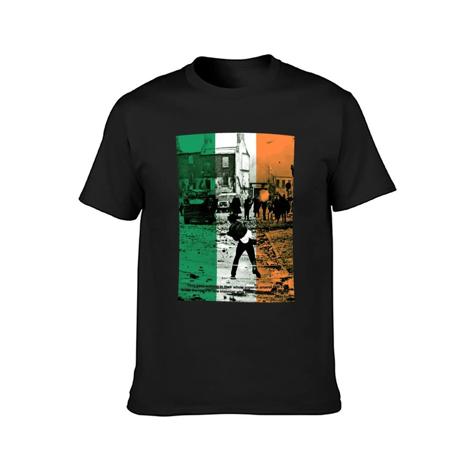 Bobby Sands - An Irishman who doesnt want to be broken. T-Shirt summer top heavyweights mens graphic t-shirts