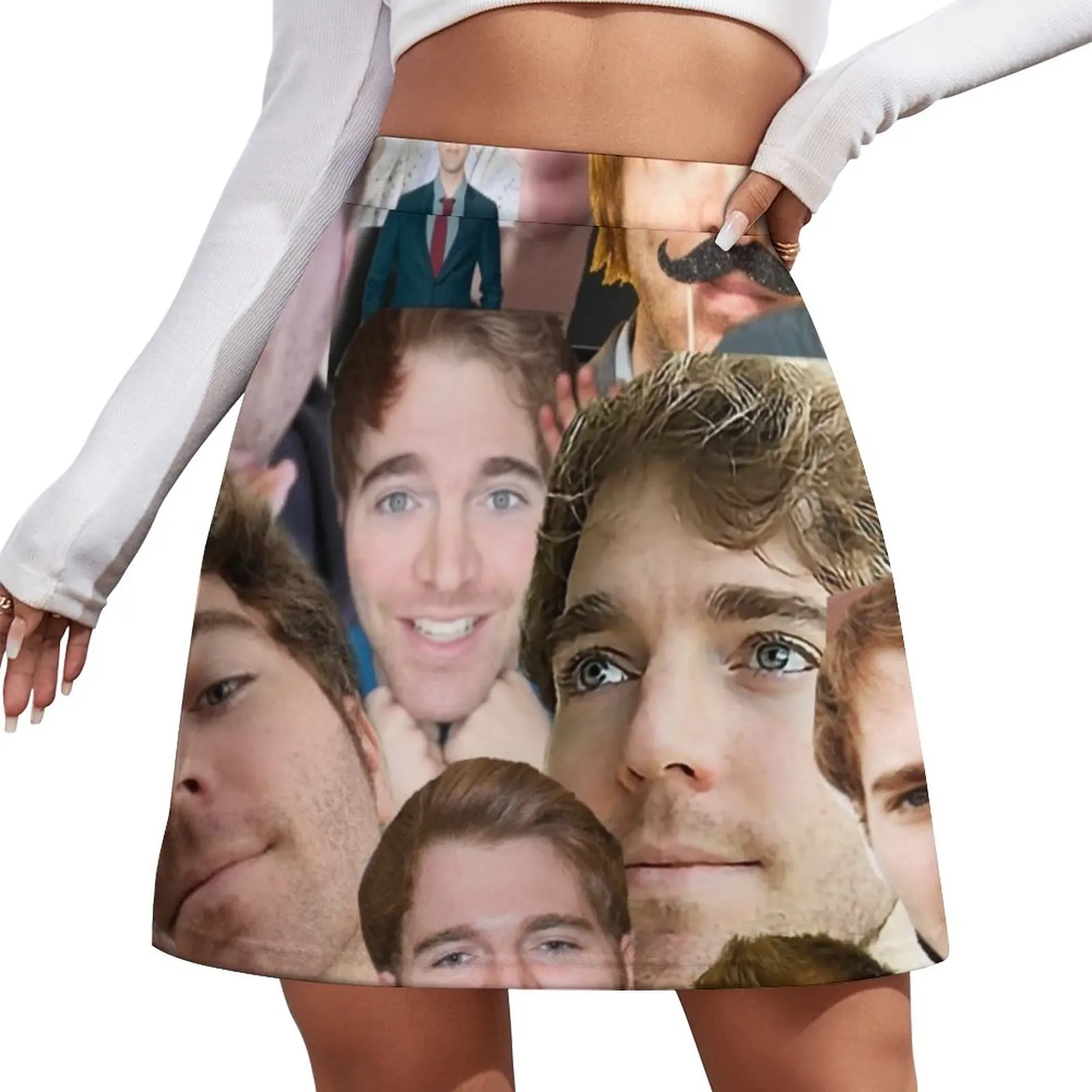 Shane Dawson Collage Mini Skirt Clothing female skirt set korean style skirt