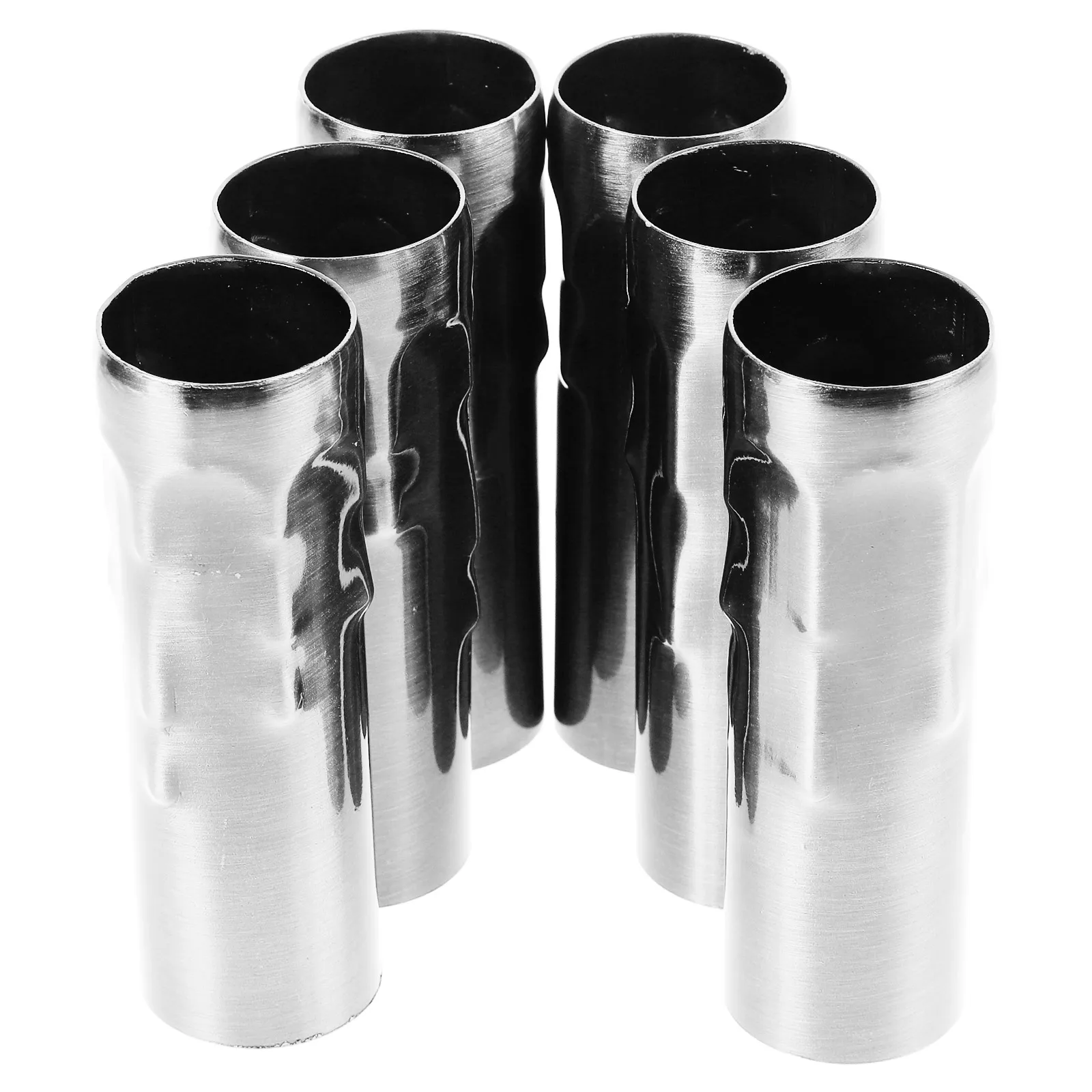 

6 Pcs Chandelier Lamp Sleeve Crystal Decoration Accessories Replacement Crystals Chandeliers Bulb Holder Silver Pendant