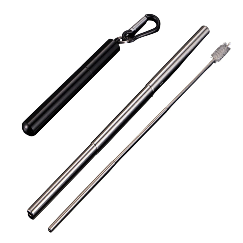 Perfect For Outdoor Travel Collapsible Straw Cleaning Brush For Straws Hygienic Cleaning Brush Reusable Drinking Straw