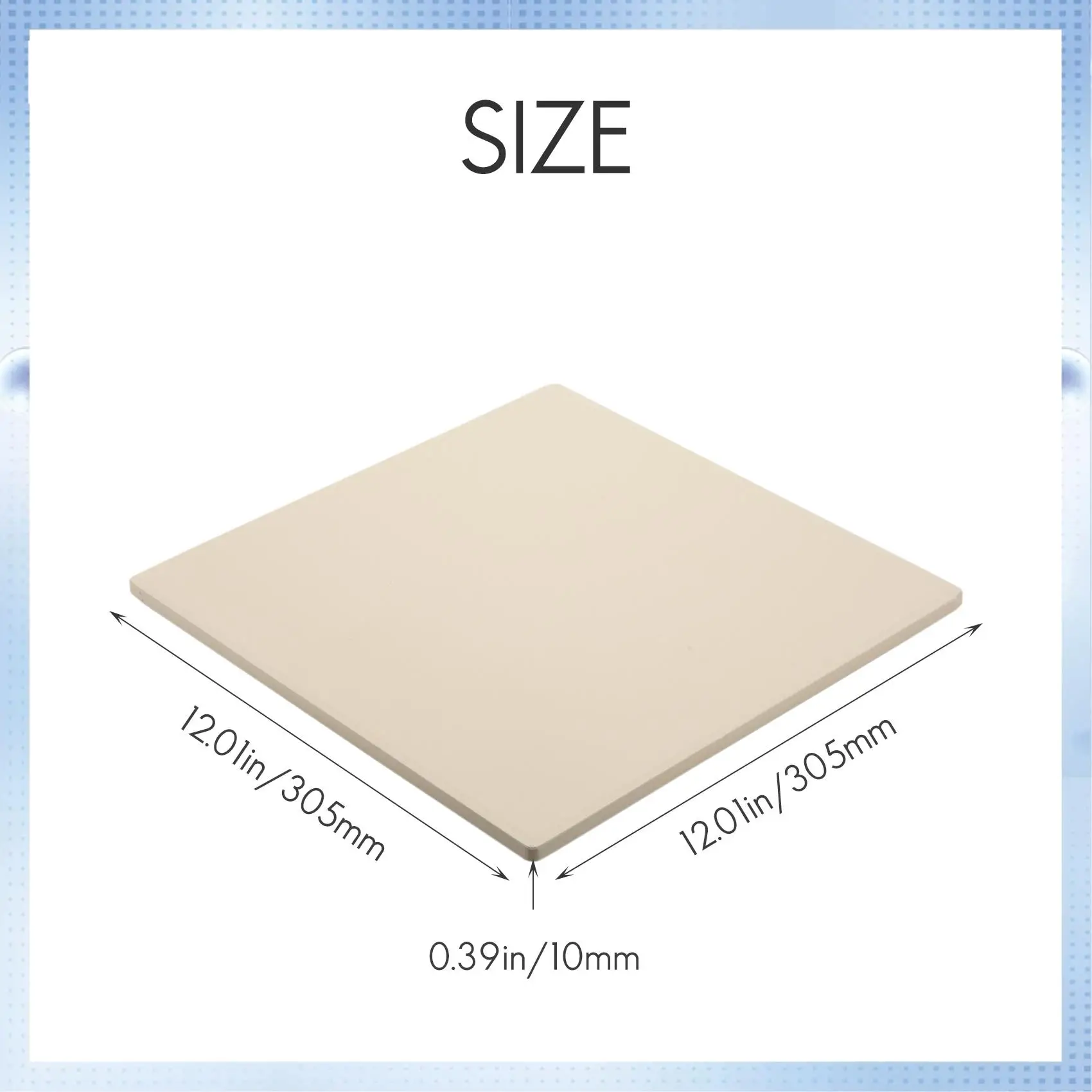 ABHQ-حجر البيتزا للطبخ الخبز شواء أدوات البيتزا سميكة اضافية للفرن وشواية شواء خبز صينية خبز المطبخ الخبز S #2